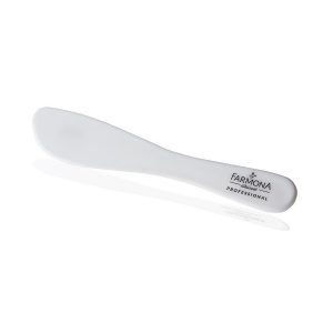 Plastic cosmetic spatula with logo