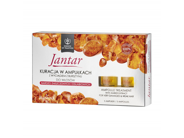 JANTAR Väga kahjustatud juustehooldus ampullid 5x5ml