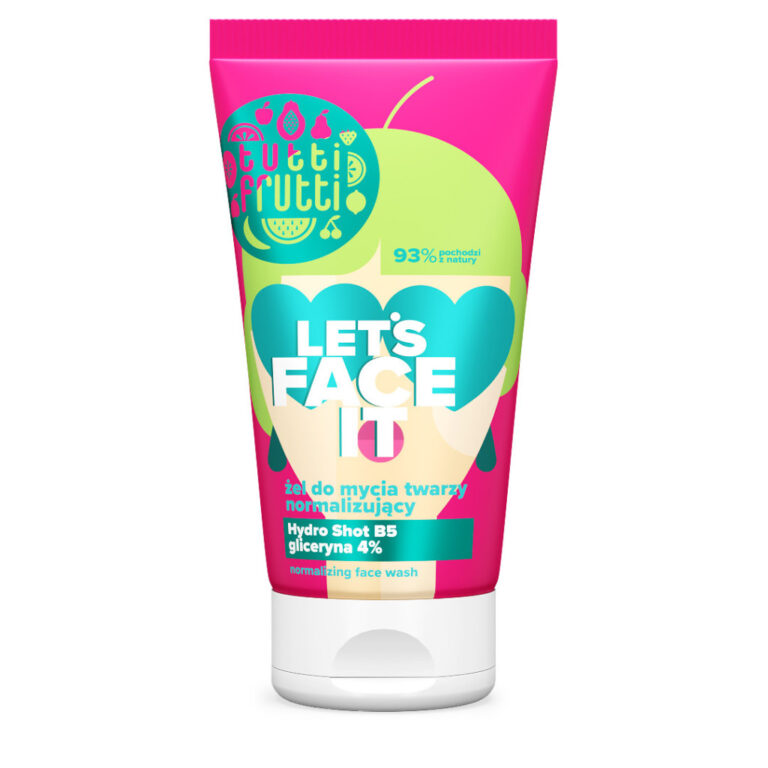 TUTTI FRUTTI Normaliseeriv näopesugeel koosglütseriiniga 4% + Hydro Shot B5 150ml